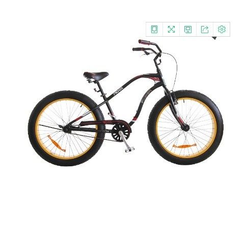 26インチホイールサイズ 太いタイヤ バイク バイク スノーバイク L 180MM 幹と耐久性のある構造