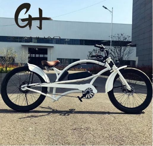 男性用 24インチ3.0タイヤ 48V 17AH OEM/ODM 750W 28MPH シングルスピード バファング モーターディスプレイ チョッパー 電動自転車