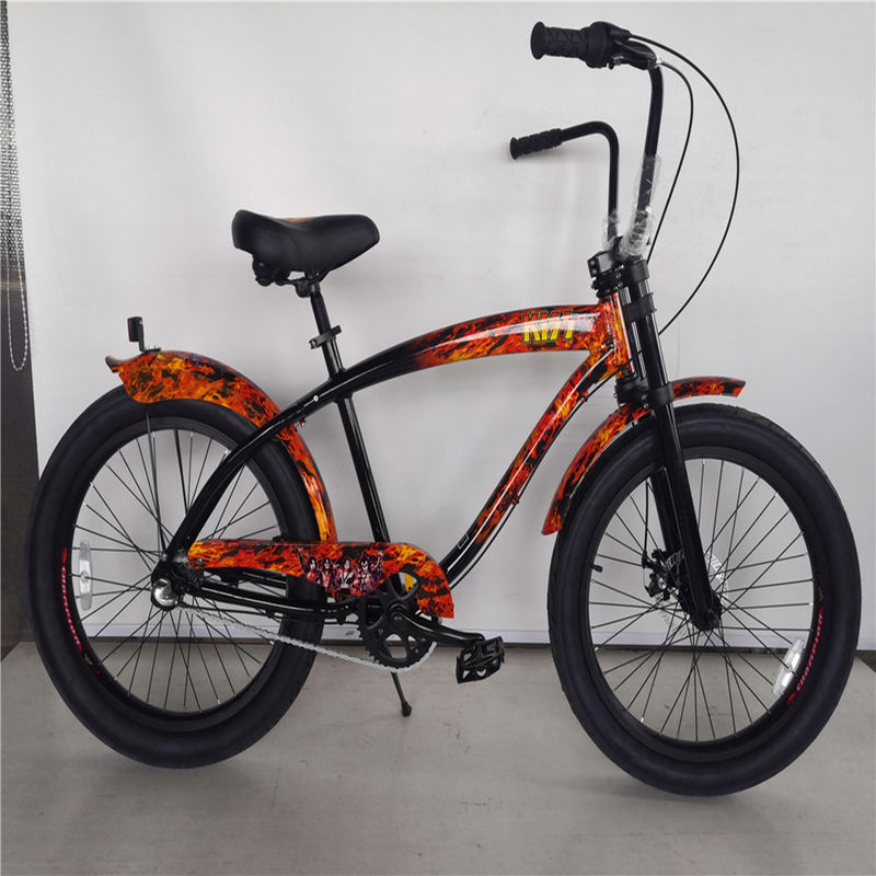 15KG 太いタイヤ シティバイク インナー 3 スピード 3.0 インチ ヴィンテージ アダルト ビーチクルーザーバイク 24 インチ