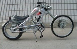 23kg 重量 24インチ ガソリンモーターチョッパーバイク 48cc エンジンとCE認証