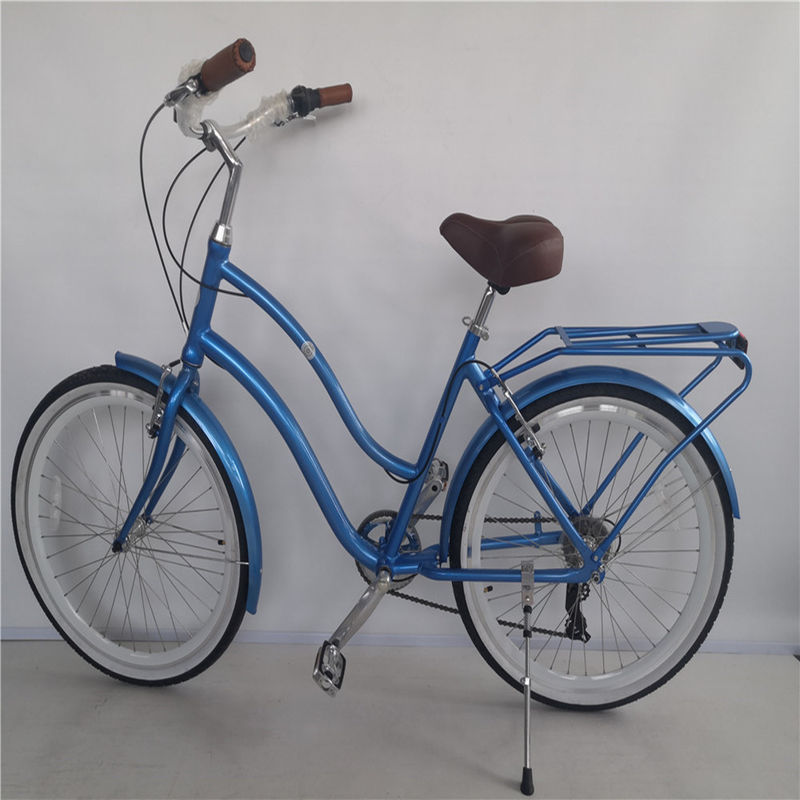 26インチ アルミ合金フレーム 7 スピード ビンテージ ビーチクルーザー自転車