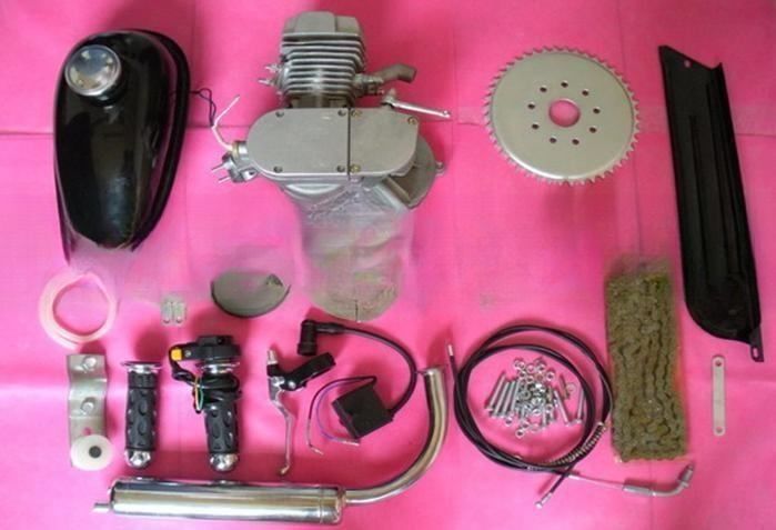 ガソリンエンジンキット 50cc/60cc/80cc 2ストック/4ストック パントーン色部品モーター