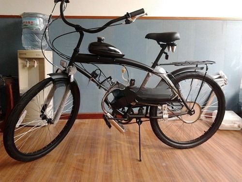 メイドモートバイク 50cc 60cc 80cc ガソリンエンジン自転車 Vブレーキとプラスチックペダル
