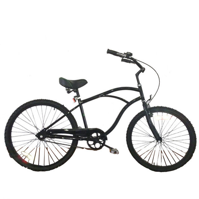 26インチ 男性スタイル アダルト ビーチクルーザー自転車 単速コースターブレーキとハードフレーム