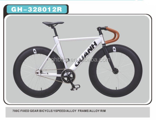カスタマイズされた700Cアルミ合金固定ギア自転車 13kgの輝く重量とパントン色