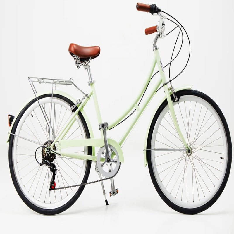 14KG レトロ レディース 7 スピード ヴィンテージ バイク 700C 成人 女性 シティ バイク