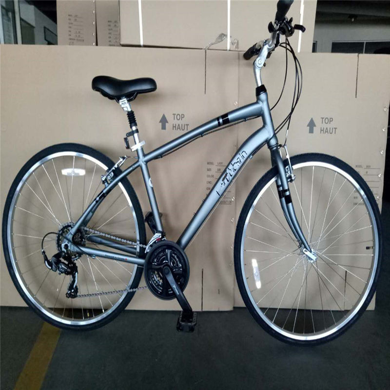 オーダーメイド アルミフレーム 21S 女性用都市自転車 フィットネス自転車 ハイブリッド自転車 成人用