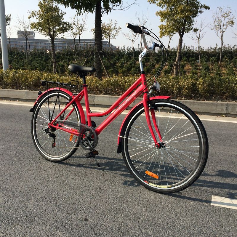 ストリート 28インチ Ofo 7 スピード レトロ レディース レディース 女の子 CE オランダスタイル ホワイト シティバイク