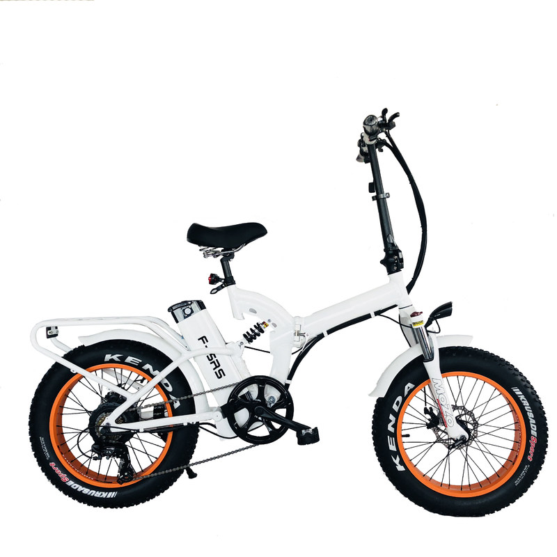 20インチフルサスペンション電気スノーバイク 48V 21AH バッテリーと1000W バファング 後部モーター