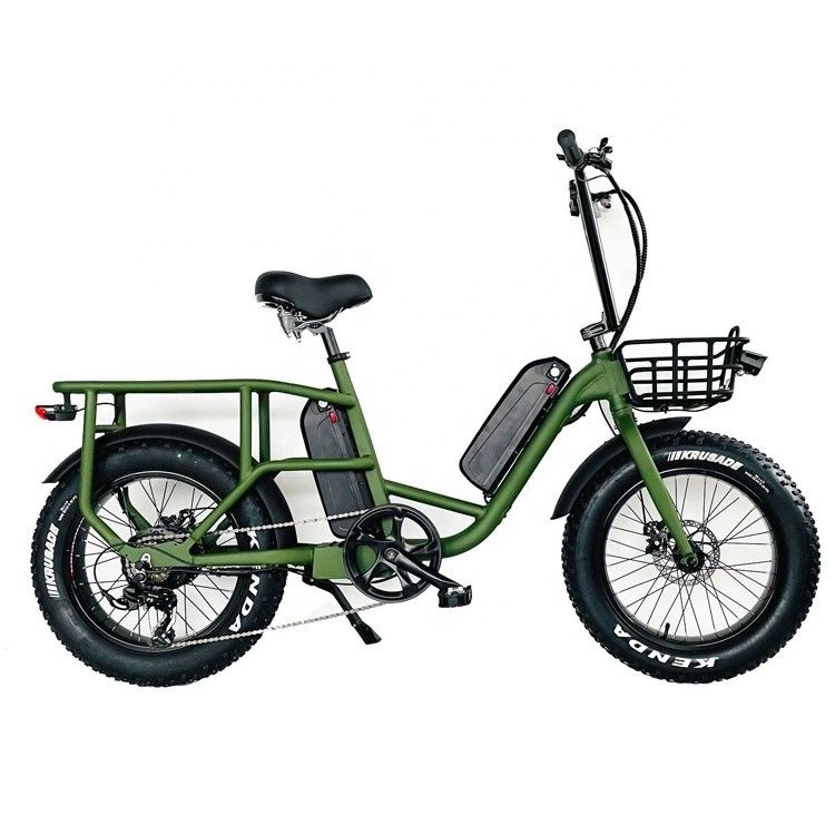 20&quot; 48V 34AH リチウムバッテリー 1000W 50KM/H アルミフレーム 7スピード 貨物 電動 双電池ハイブリッド 脂肪雪タイヤ 4.0 自転車
