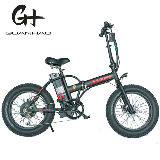 10.5 AH バッテリー容量 500W 折りたたむ脂肪タイヤ 折りたたむ電動自転車 E自転車自転車