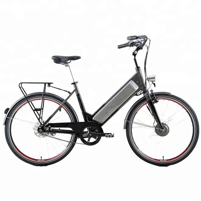 シングルスピード 200-250W 緑色都市電気自転車 ヨーロッパ市場 26 インチ A2B 緑色