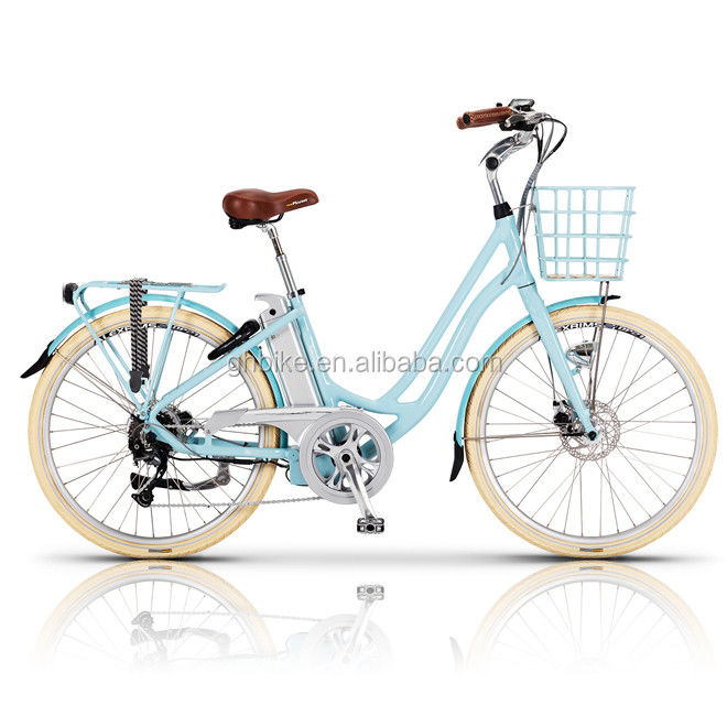 レディース ビーチクルーザー ボーレ ケンジントン 電動自転車 48V 電圧とアルミフレーム