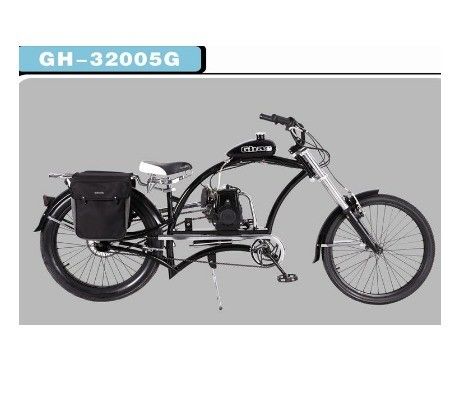 24インチモーターチョッパー 80CC アルミ合金フレーム クールデザイン アメリカ標準バイク